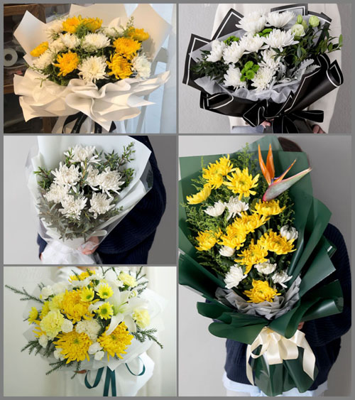 上海闵行区颛桥镇银桥花园社区白事花束代送